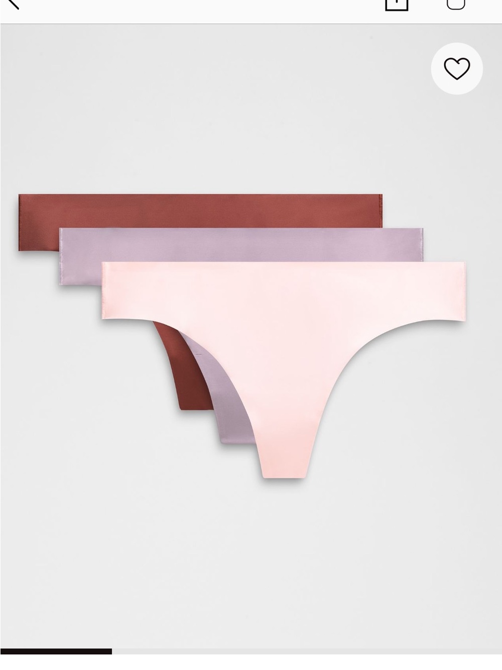 Lululemon InvisiWear Mid-Rise Thong Underwear 3 Pack Medium NWT